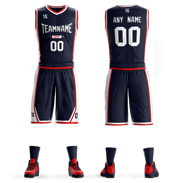 Top Quality Men Kids Basketball Jerseys Sets Uniforms Marcin Gort Montre Boys Sport Kit Clothing Shirts Shorts Suits Side Pockets Customized