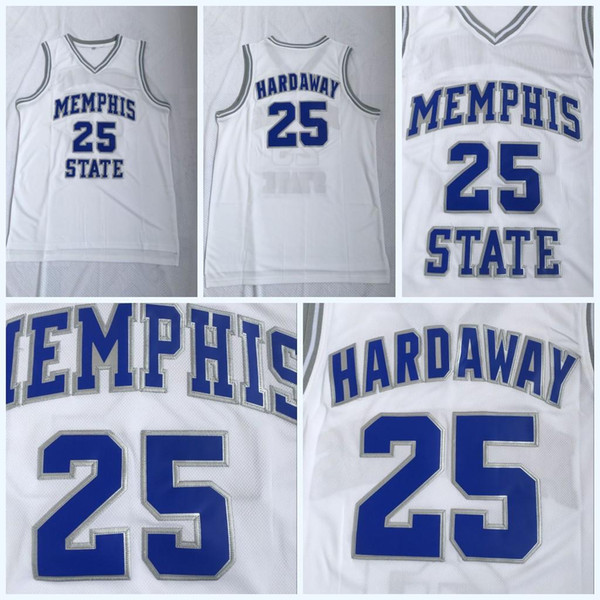 HOT NCAA Memphis State Tigers Penny #25 HARDAWAY Jerseys High Quality 100% Stitched College Basketball Jerseys S-3XL Fast Shipping