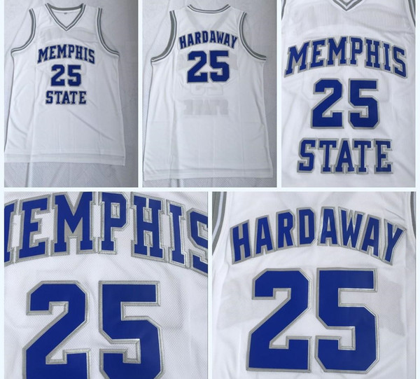 HOT NCAA Memphis State Tigers Penny #25 HARDAWAY Jerseys High Quality 100% Stitched College Basketball Jerseys S-3XL Fast Shipping