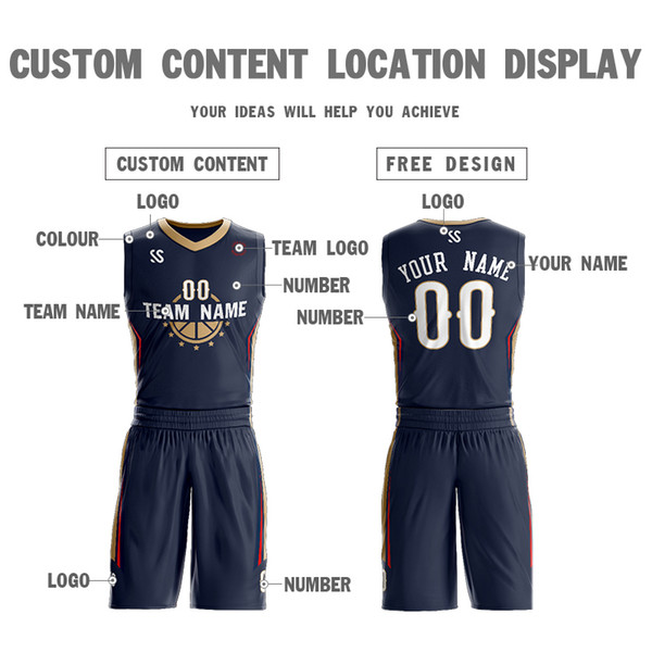 New College League sweat absorption Men Basketball jerseys Sets Fashion Shirt Basketball uniform Training Short jersey sets sportwear