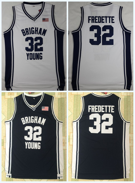 Cheap Brigham Young Cougars Jimmer Fredette College Basketball Jerseys 32 Jimme 100% Stitched College Basketball Jerseys S-3XL Fast Shipping