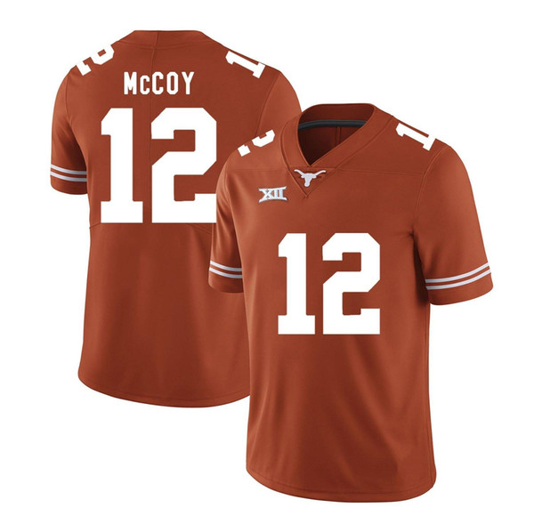 Colt Mccoy Stitched Mens Texas Longhorns Fozzy Whittaker Alex Okafor Adrian Phillips kyle porter White Orange NCAA College Jersey