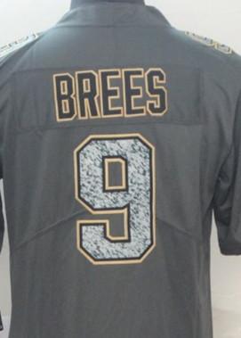 New Men's Gray Fashion Static Limited Jerseys Hot Fashionable sleeve cheap sell Free shippin #9 BREES is the best player in the world