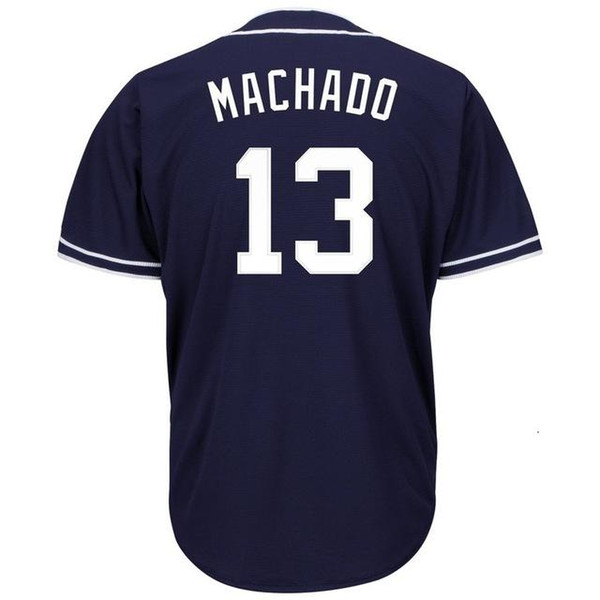 New Men's Manny Machado Custom San Diego Jersey Usa Baseball Jersey