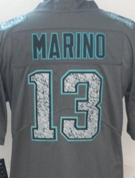 Men's Gray Fashion Static Limited Jerseys Hot Fashionable sleeve cheap sell Free shippin #13 MARINO is the best player in the world