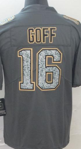 Men's Gray Fashion Static Limited Jerseys Hot Fashionable sleeve cheap sell Free shippin #16 GOFF is the best player in the world