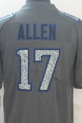 Men's Gray Fashion Static Limited Jerseys Hot Fashionable sleeve cheap sell Free shippin #17 ALLEN is the best player in the world