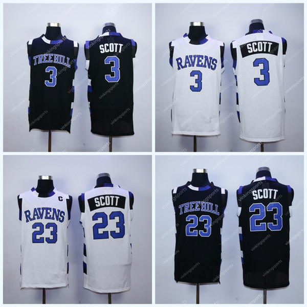 One Tree Hill Movie Jersey 23 Nathan Scott 3 Lucas Scott One Tree Hill College Basketball Jerseys