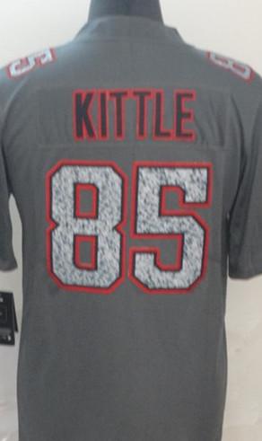 Men's Gray Fashion Static Limited Jerseys Hot Fashionable sleeve cheap sell Free shippin #85 KITTLE is the best player in the world