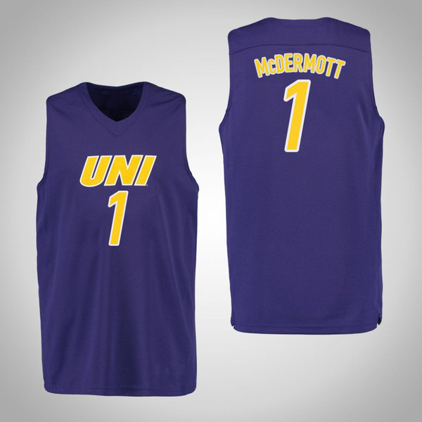 Spencer Haldeman Stitched Men's Northern Iowa Panthers Isaiah Brown Austin Phyfe Justin Dahl College Basketball Jersey