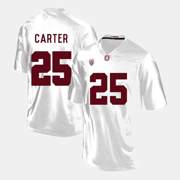 Alex Carter Stitched Men's Stanford Cardinal Austin Hooper Brennan Scarlett White Black Red College Football Jersey