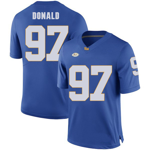 Aaron Donald Stitched Men's Pittsburgh Panthers Adam Bisnowaty Avonte Maddox Ben DiNucci Any Name College Football Jersey