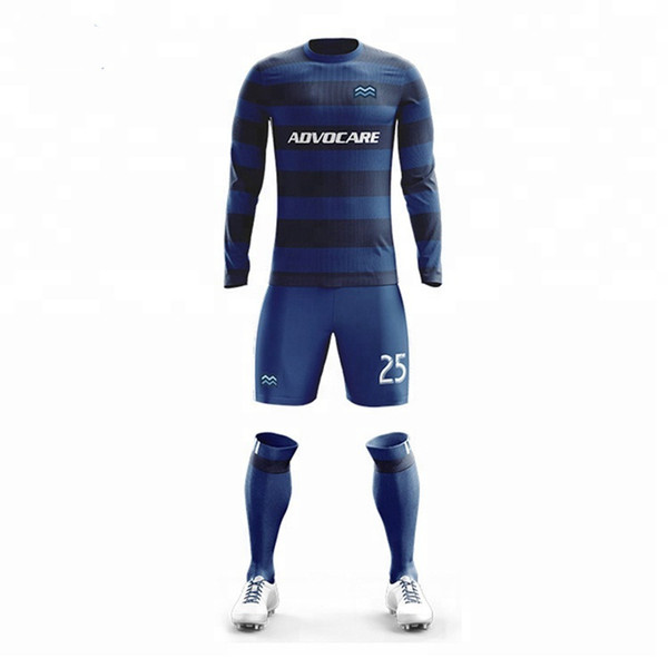 custom long sleeve sublimation jersey football shirt soccer sets cheap football shirts uniform