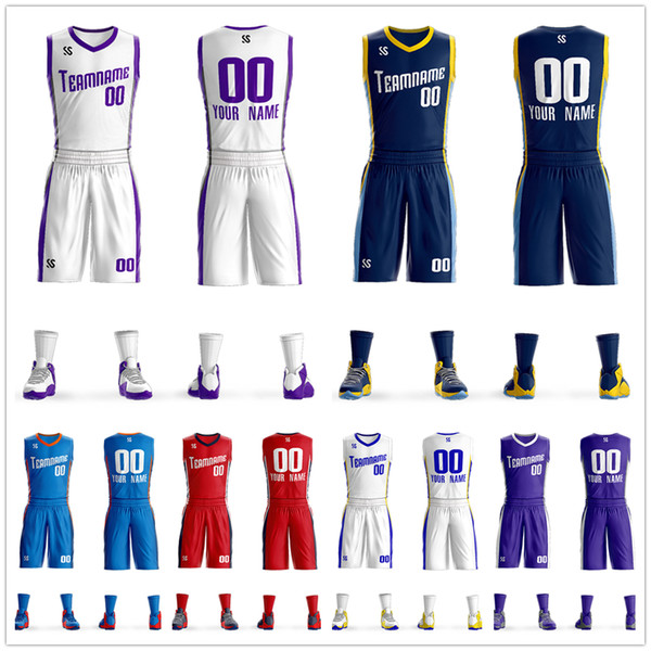 Men's basketball uniform set breathable sports suits quick-drying men's basketball jerseys cheap for students2020 new