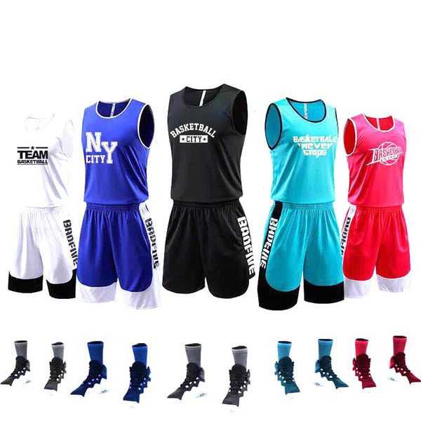 Children's basketball uniform suit student competition training camp jersey running sports wicking breathable vest Diy custom jersey