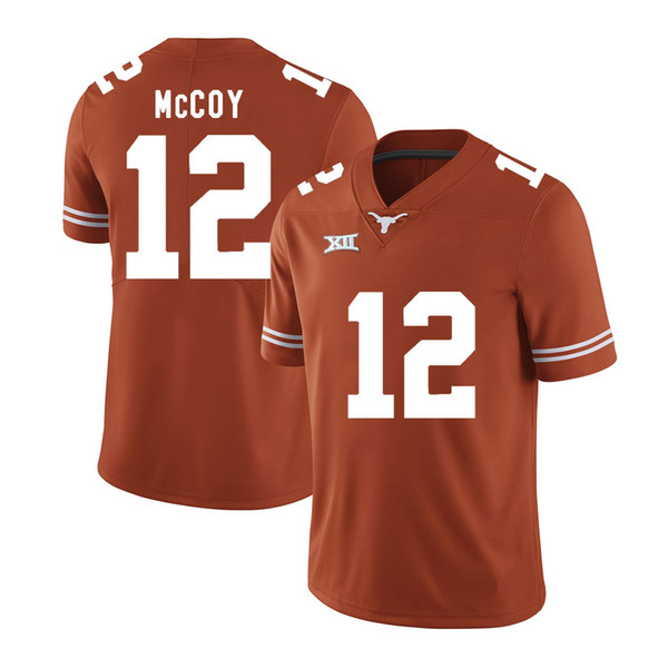 Colt Mccoy Stitched Mens Texas Longhorns Fozzy Whittaker Alex Okafor Adrian Phillips kyle porter White Orange NCAA College Jersey