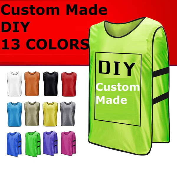 Customized Sleeveless Men Soccer Training jersey Sports Football Against Vest Waistcoat Grouping Jerseys Shirt DIY DK2023ZQ