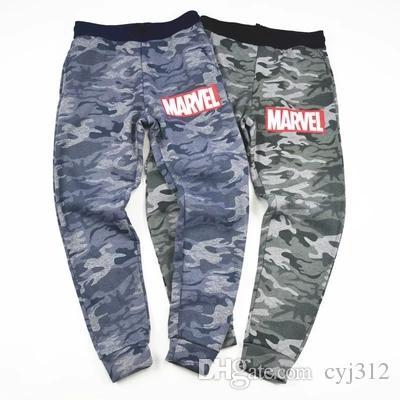 Japan single autumn and winter plus cashmere camouflage pants Skateboard tide men's slim trousers feet pants breathable warm