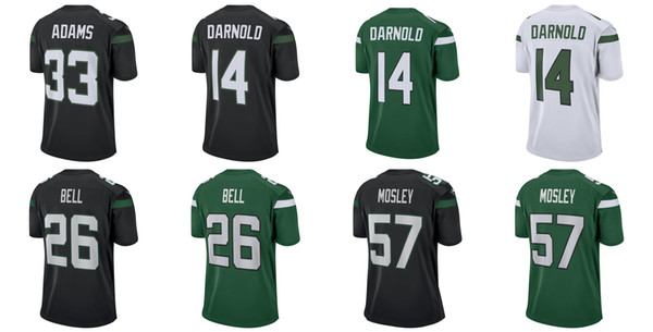 26 Bell jerseys 57 mosley Jets 14 Sam Darnold jersey new 2019 New York 33 Jamal Adams