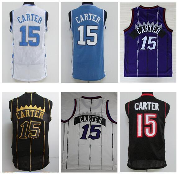 NCAA Best Quality College North Carolina Men Jerseys University Carter Jersey Tracy 1 McGrady Jerseys Penny 1 Hardaway Vince 15 Carter Shirt