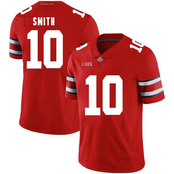 Troy Smith Stitched Mens Ohio State Buckeyes Tyquan Lewis White Black Red Game NCAA College Jersey