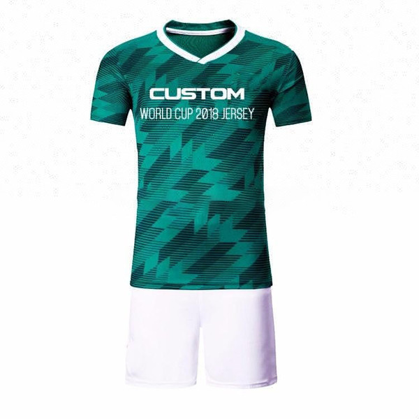 Hot selling custom 2018 soccer jersey top quality world cup soccer uniform wholesale college students sprots wear