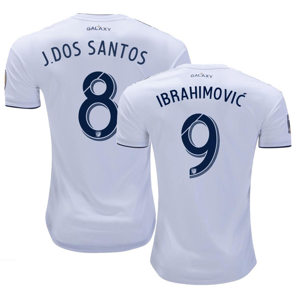 La Galaxy Ibrahimovic Giovani 2019 Home White Soccer Jerseys Away Blue Jonathan dos Santos Football Shirts