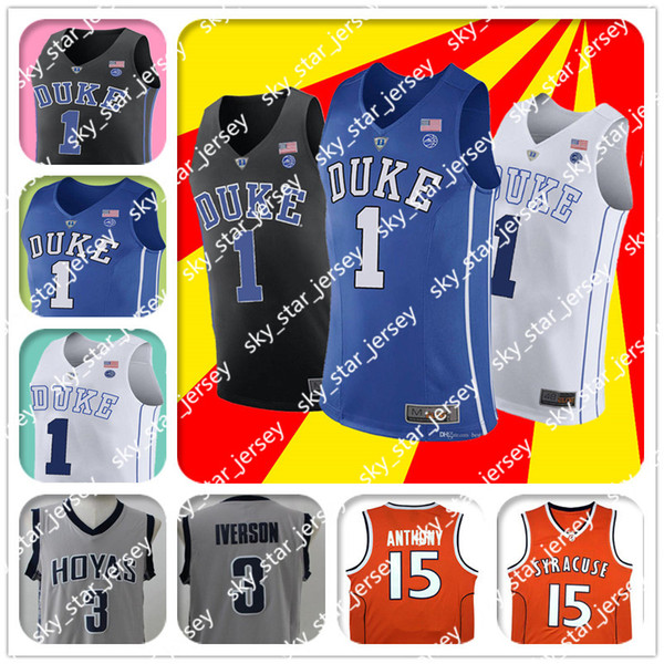 NCAA 1 Zion Williamson jersey Duke Blue Devils jerseys 32 Christian Laettner 4 J.J Redick