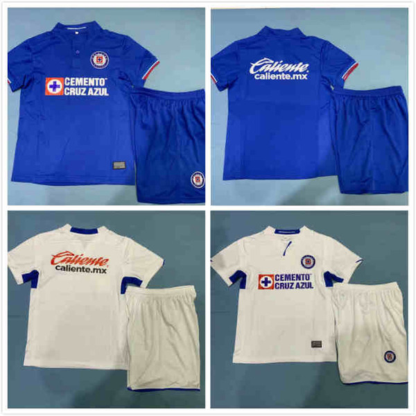 Joma Cruz Azul Away Jersey Kids 2019 Youth Cruz Azul Soccer Jersey Liga Mx Mexico Club Football Shirt