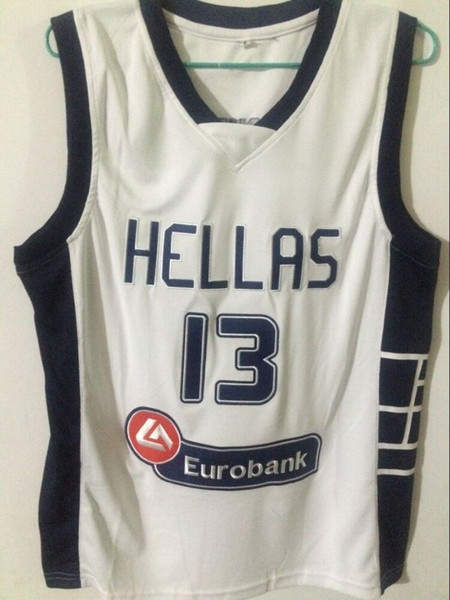 Top Hellas Greece Team #13 Giannis Antetokounmpo Jersey Basketball Jersey Vintage Retro Basket Shirt For Me