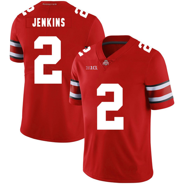 Malcolm Jenkins Stitched Mens Ohio State Buckeyes Malik Hooker White Black Red Game NCAA College Jersey