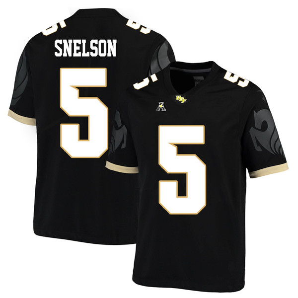 Dredrick Snelson Stitched Mens UCF Knights Justin McCray Jeremy Boykins Greg McCrae White Black NCAA College Jersey