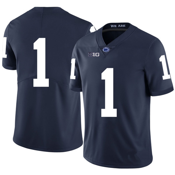 Carl Nassib Stitched Mens Penn State Nittany Lions Christian Hackenberg Christian Campbell Chris Godwin White Navy Blue NCAA College Jersey