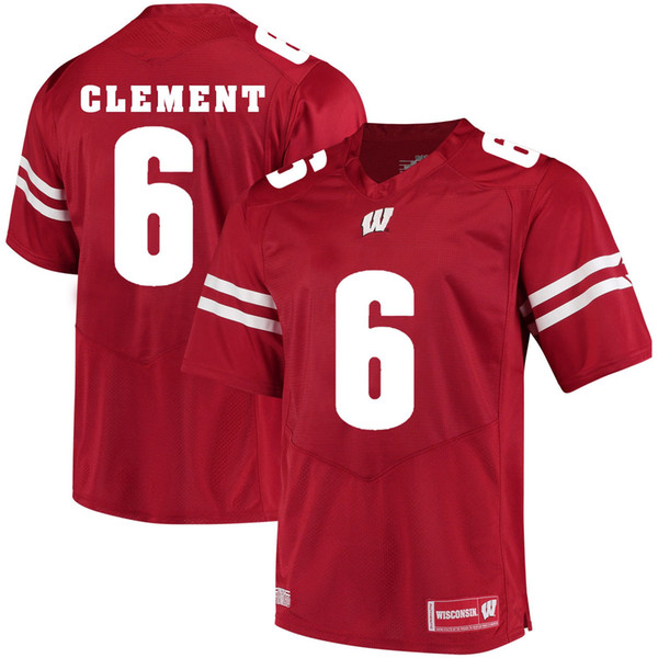 Corey Clement Stitched Mens Wisconsin Badgers Rachid Ibrahim Garrett Groshek Dare Ogunbowale Danny Davis III White Red NCAA College Jersey