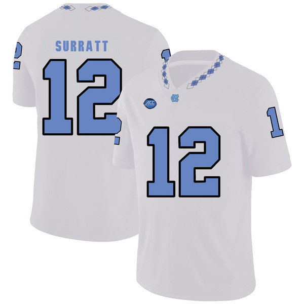 Chazz Surratt Stitched Mens North Carolina Tar Heels Elijah Hood Da'Norris Searcy NCAA College Game Jersey