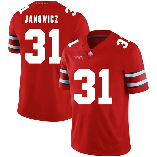 Vic Janowicz Stitched Mens Ohio State Buckeyes Vonn Bell White Black Red Game NCAA College Jersey