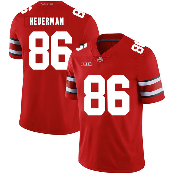 Jeff Heuerman Stitched Mens Ohio State Buckeyes Holmes #11 White Black Red Game NCAA College Jersey