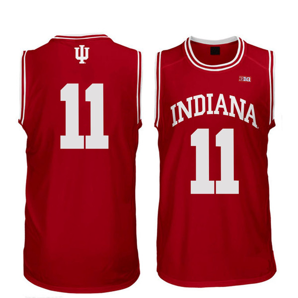 Devonte Green Stitched Mens Indiana Hoosiers Grant Gelon Freddie McSwain Jr. Eric Gordon Red White College Jersey