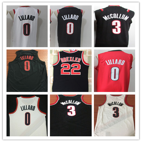 NCAA 2019 New Elite #0 Damian Lillard City Jerseys 22# Clyde Drexler 3# CJ McCollum Embroidery shirts Stitched Lillard Basketball Jersey