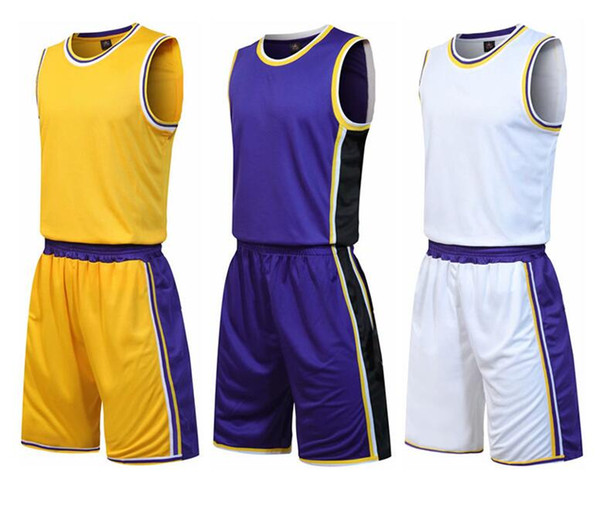 Custom jerseys James game training team clothes printed basketball training costumes