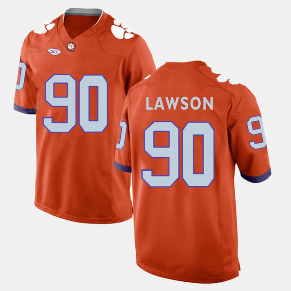 Shaq Lawson Stitched Men's Clemson Tigers Vic Beasley Jr. #3 Orange White Purple Customize College Football Jersey