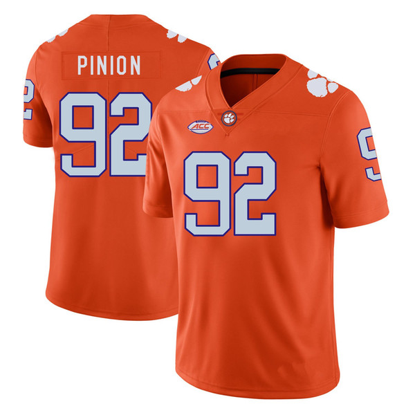 Bradley Pinion Stitched Kids Clemson Tigers Clelin Ferrell Charone Peake Orange White Purple Youth College Jersey