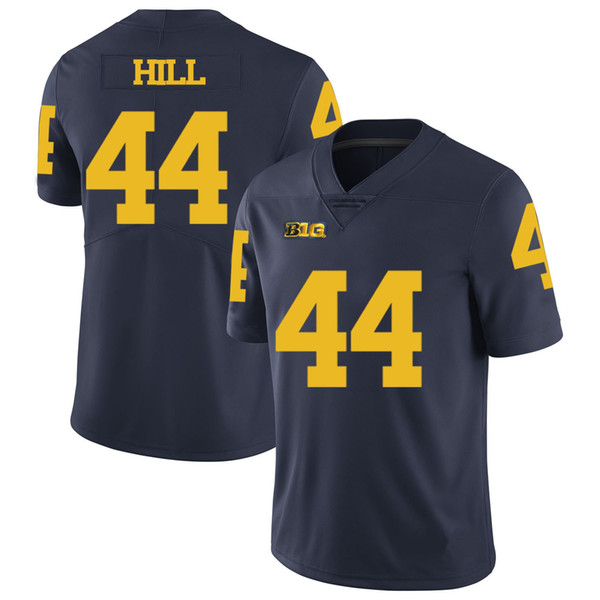 Delano Hill Stitched Mens Michigan Wolverines De'Veon Smith White Navy Yellow NCAA College Jersey