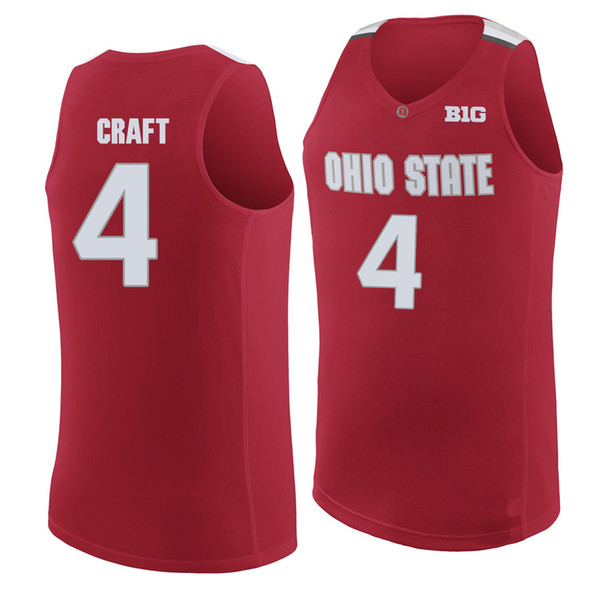 Aaron Craft Stitched OSU Buckeyes Andrew Dakich Bob Todd Men's C.J. Jackson Connor Fulton College Basketball Jersey