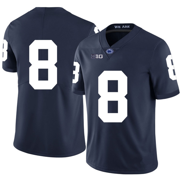 Adrian Amos Stitched Mens Penn State Nittany Lions Anthony Zettel A.Q. Shipley Allen Robinson White Navy Blue NCAA College Jersey