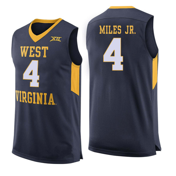 Daxter Miles Jr. Stitched Mens West Virginia Mountaineers Esa Ahmad White James Bolden Navy Chase Harler Yellow College Jersey