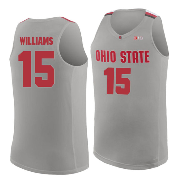 Kam Williams Stitched OSU Buckeyes Keita Bates-Diop Kyle Young Men's Marty Karow Matt Lehmann College Basketball Jersey