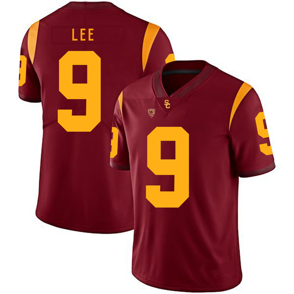 Marqise Lee #9 Stitched Mens USC Trojans Max Tuerk #75 Matt Fink #19 Matt Barkley #7 White Red NCAA College Jersey