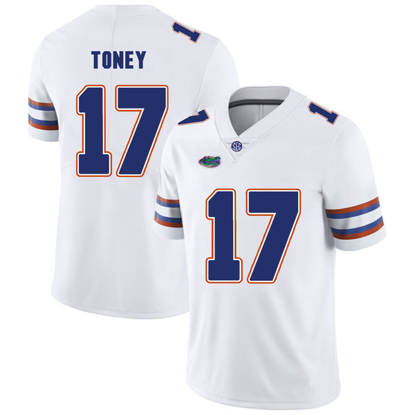 Kadarius Toney Stitched Mens Florida Gators Lamical Perine Kyle Trask Blue White Orange NCAA College Jersey