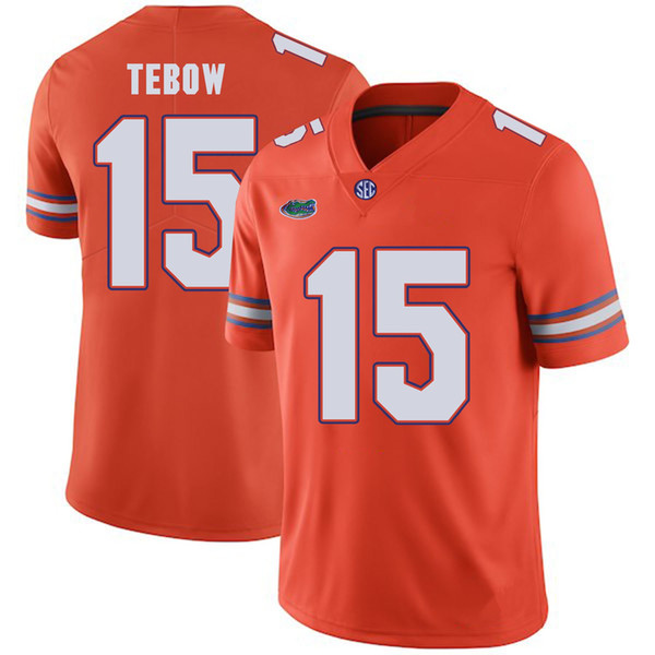 Tim Tebow Stitched Mens Florida Gators Mark Thompson Nick Washington Blue White Orange NCAA College Jersey